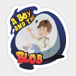 A Boy and The Blob Sticker